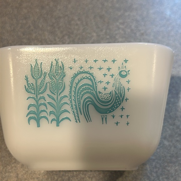Vintage Pyrex 501B 1 1/2 CUP AMISH BUTTERPRINT Refrigerator Fridgie Dish W Lid - Picture 5 of 8